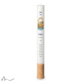 Taufkerze Holzelement Docht Arche Noah Ø4 x 40 cm