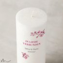 Hochzeitskerze Docht Magnolie Ø8 x 20 cm