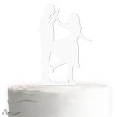 Cake Topper Tanz Weiss