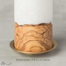 Kerzenteller Messing gebürstet mit Dorn gold Ø 10 cm zweite Wahl