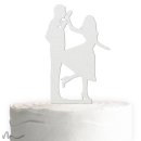 Cake Topper Tanz Satiniert