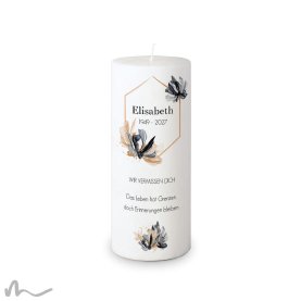 Trauerkerze Docht Zeitlos Elegant Ø8 x 20 cm