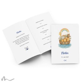 Kirchenheft Taufe Arche Noah 15 x 21 cm