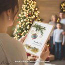 Geldgeschenk Poster Frohe Weihnachten Zweig Gold