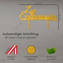 Cake Topper Zur Erstkommunion Gold Glitzer