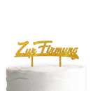 Cake Topper Zur Firmung Gold Glitzer