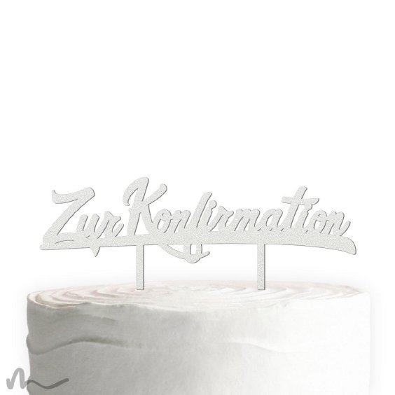 Cake Topper Zur Konfirmation Satiniert