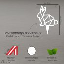 Cake Topper Hase Geometrie Weiss