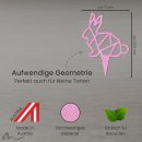 Cake Topper Hase Geometrie Pink Glitzer