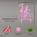 Cake Topper Fahrrad Pink Glitzer