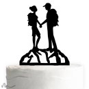 Cake Topper Bergleidenschaft Schwarz