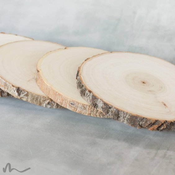 Kerzenteller Holz Ø 16-19 cm