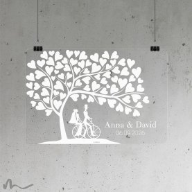 Hochzeitsbaum Retro Fahrrad 80