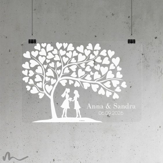 Hochzeitsbaum Mrs und Mrs 80