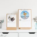 Klemmbrett Kalender mit Aufsteller Runde Sache