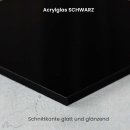 Cake Topper Herz Geometrie Schwarz