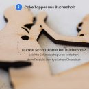 Cake Topper Taube Holz